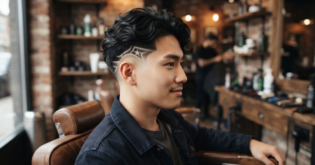 Low Taper Fade Designs for Wavy Hair