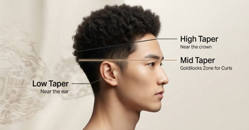 What Is a Mid Taper Fade Curly Hair
