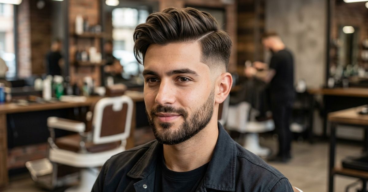 High Taper Fade Comb Over