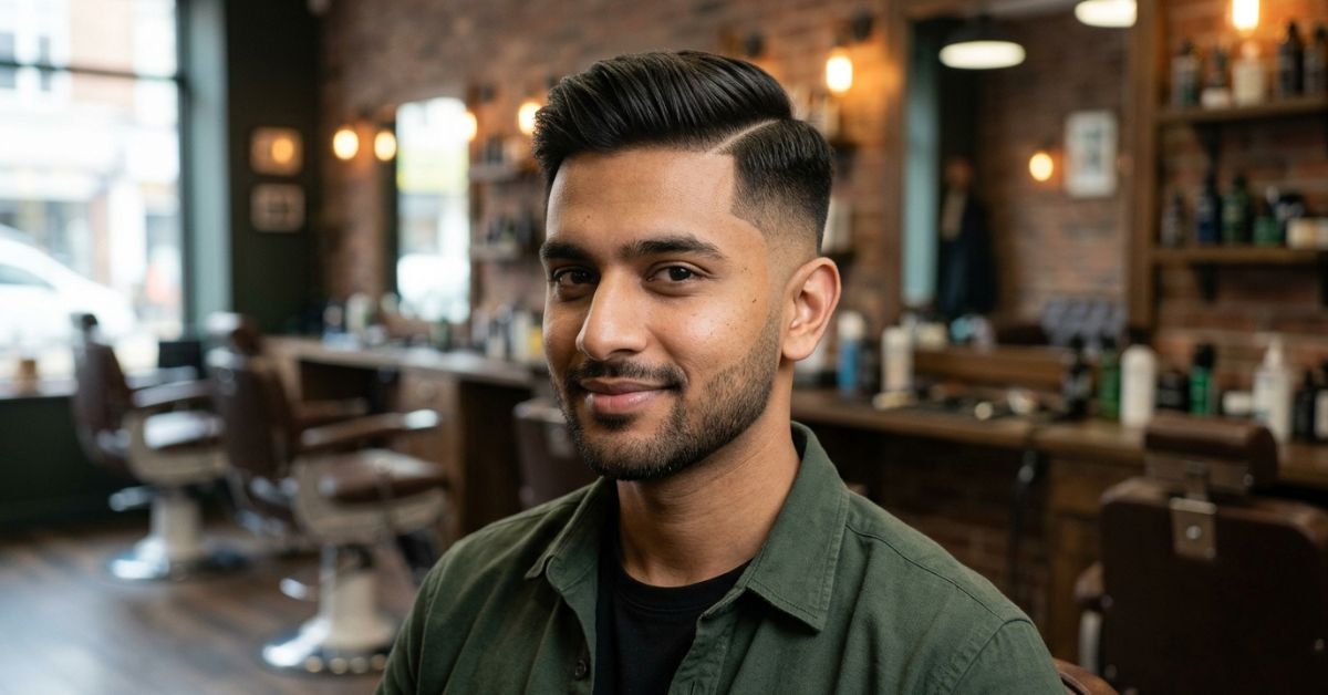 High Taper Fade Side Part