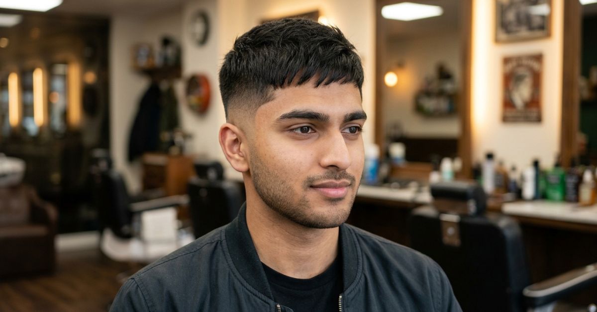 High Taper Fade Straight Hair