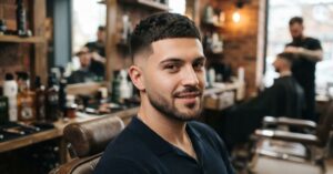 Low Taper Fade on Short Hair