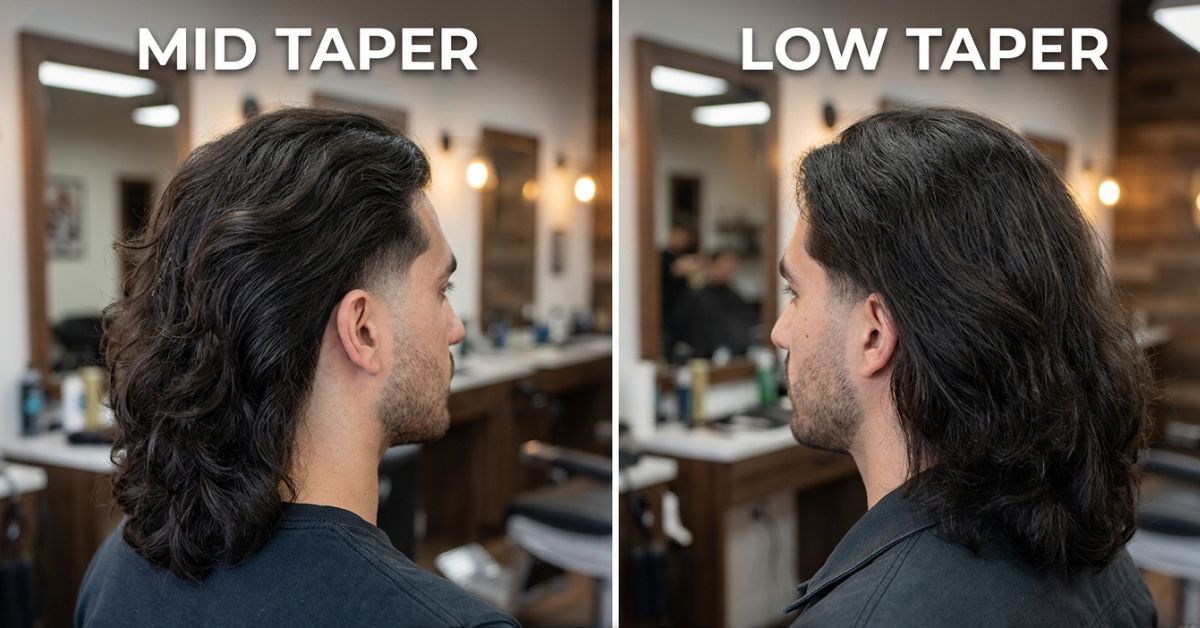 Mid Taper vs Low Taper for Long Hair
