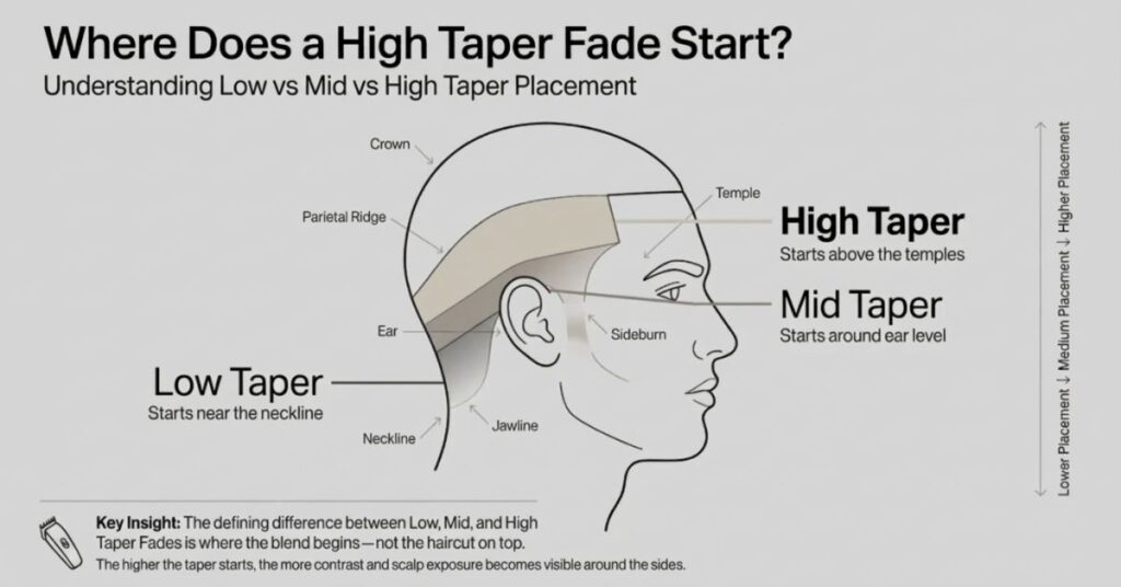 What Is a High Taper Fade and Does It Work for Straight Hair